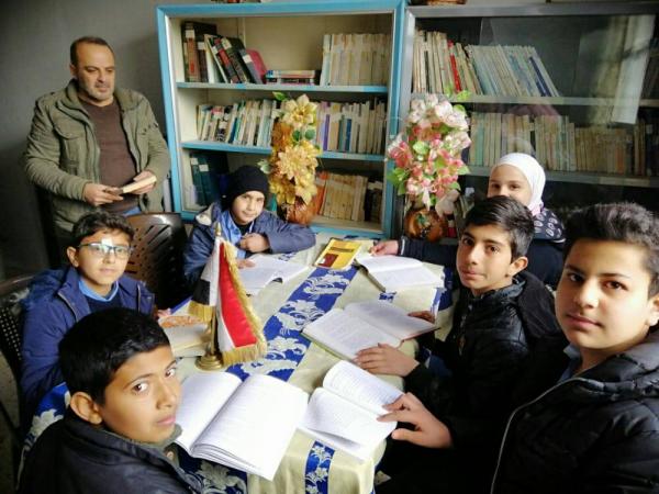 أجواء تحدّي القراءة العربيّ في مدارس تربية ريف دمشق.